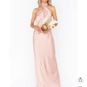 Show me your mumu full length Jasmine bridesmaid dress